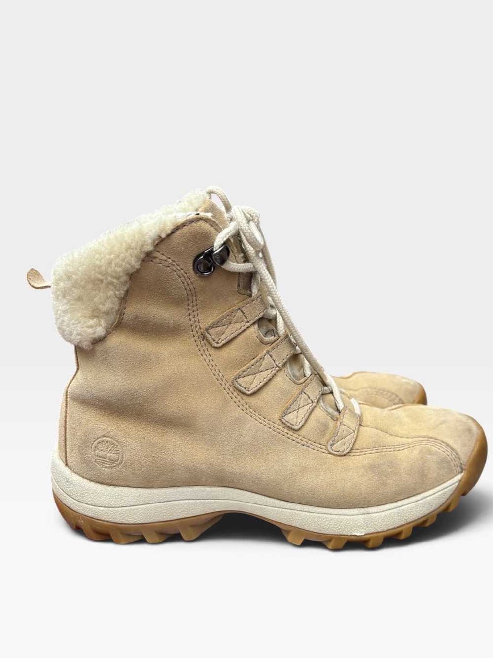Timberland Canard Resort Waterproof Suede  Shearling Lined Performance Boots 8.5